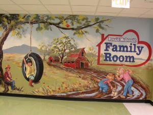 The Ronald McDonald Family Room® is located on the 6th Floor of The Children’s Hospital at the OU Medical Center