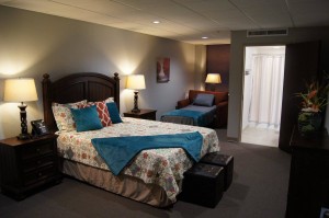 The Ronald McDonald House® at The Children’s Hospital located on the 3rd Floor of Garrison Tower, bedroom pictured.