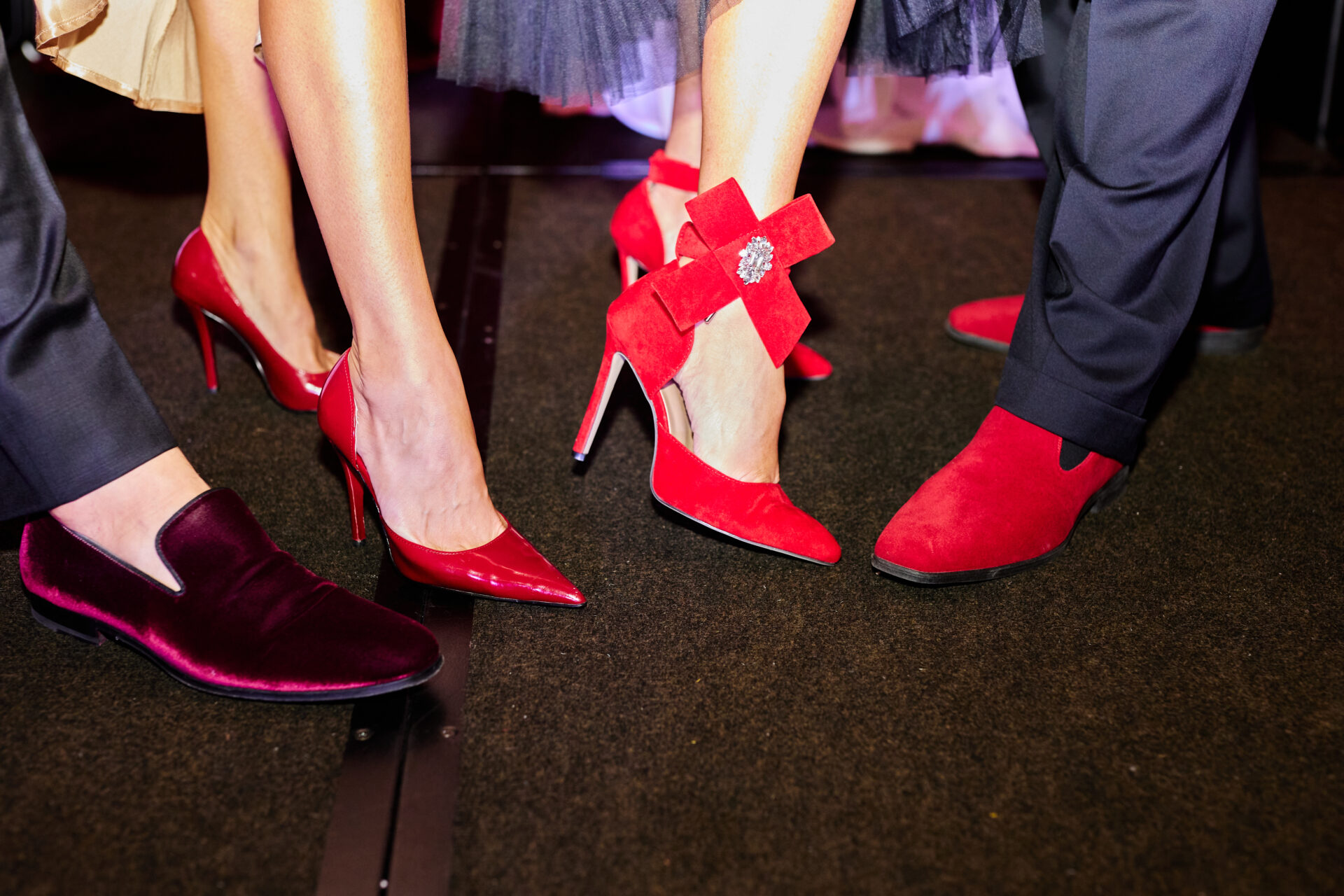 Photo of committee's red shoes