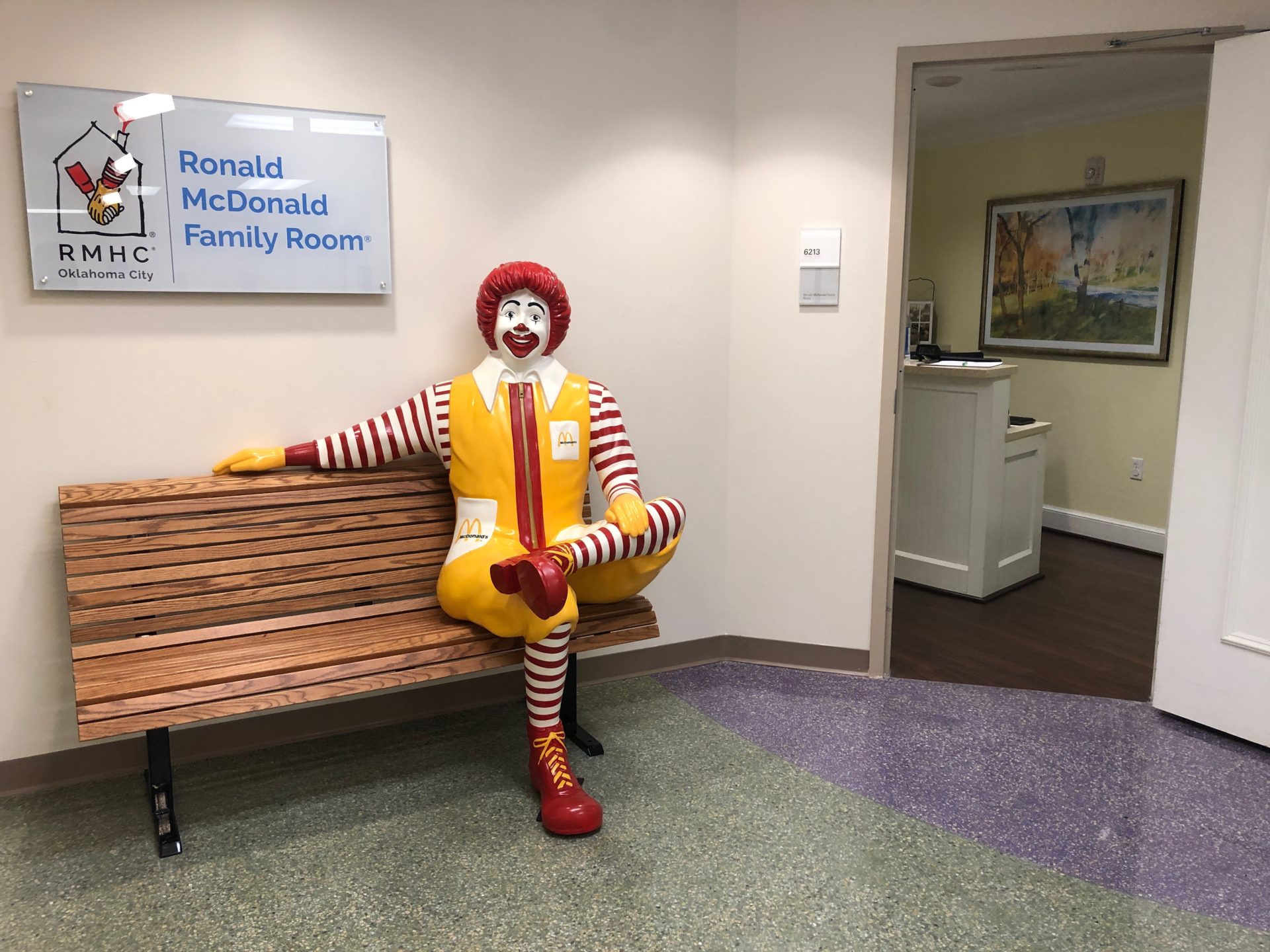 Ronald McDonald Family Room at Oklahoma Children's Hospital Ronald